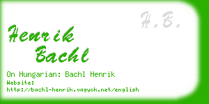 henrik bachl business card